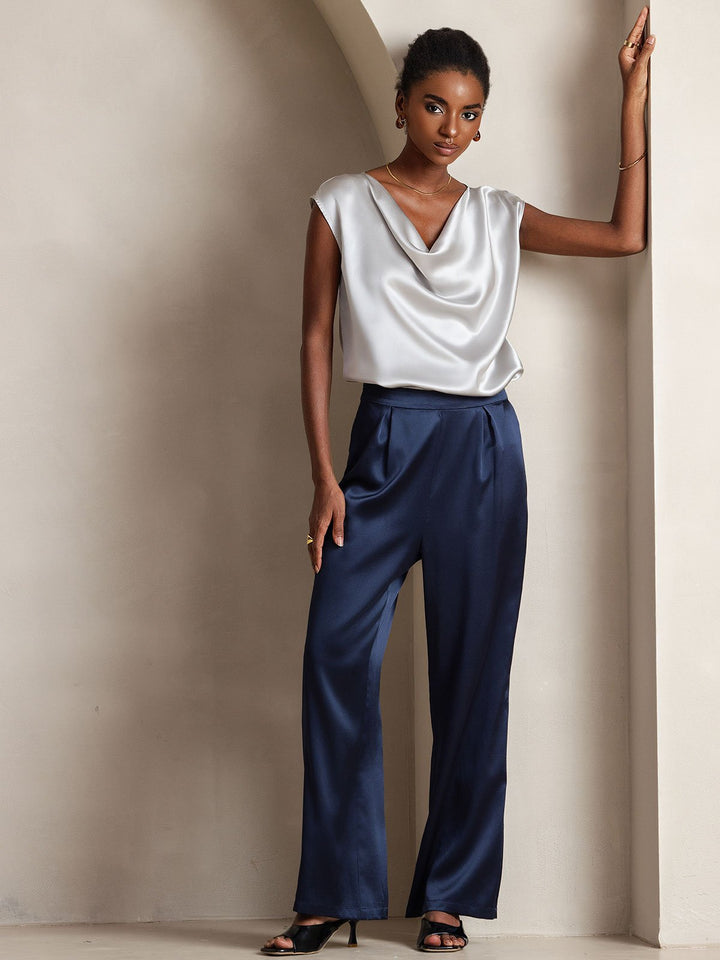 19 Momme Relaxed Silk Wide-Leg Trousers