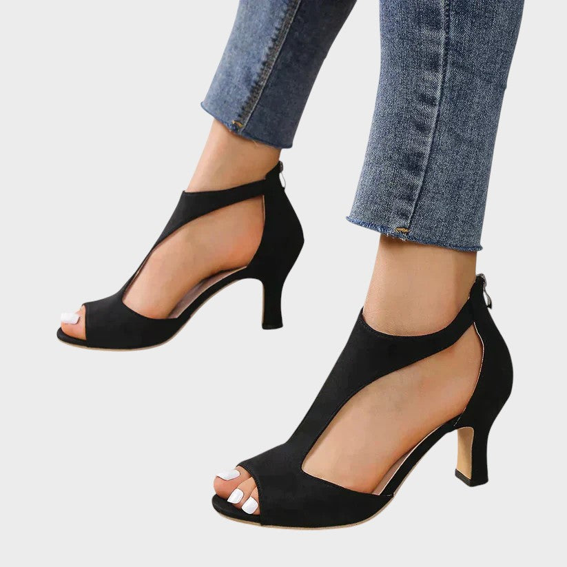 Gudrun | Stylish Peep-Toe Heels