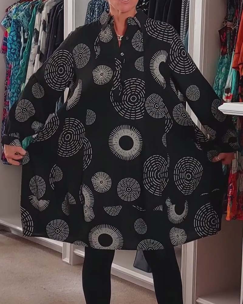 Sheryl | Stylish Geometric Wrap Dress