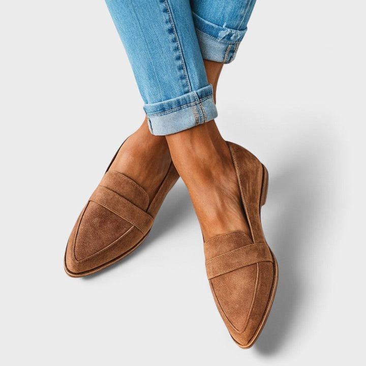 CARINA | Mokka suede ankle boots