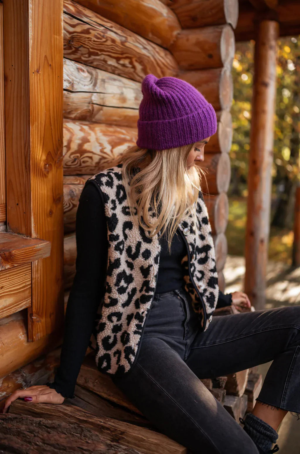 ASTRID™ | Leopardenmuster Strickweste