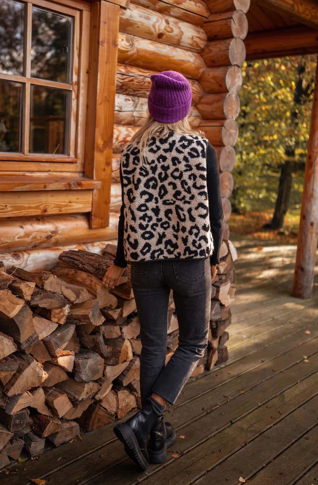 ASTRID™ | Leopardenmuster Strickweste