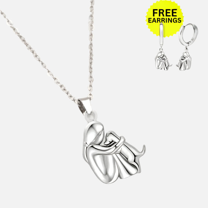 Ametis Cuddle Necklace Set with Complimentary Earrings