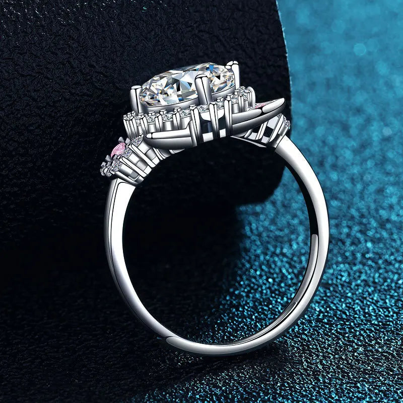 Adjustable Cat-Inspired Ring Adorned with Sparkling Zirconia – Mina