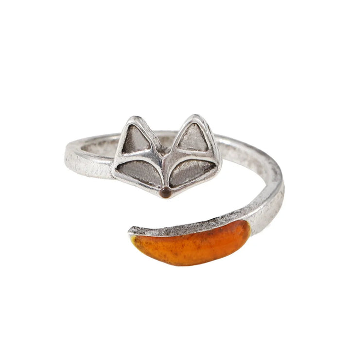 Fenya Vintage 925 Silver Fox Design Ring