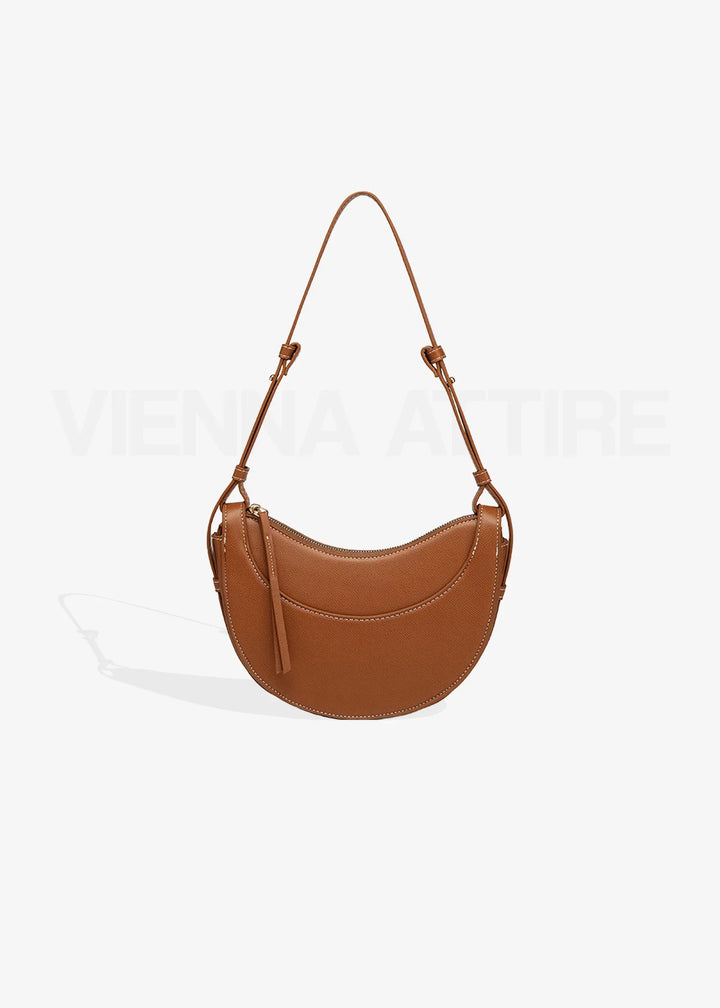 Agnès – Half-Moon Crossbody Bag made from Vegan Leather