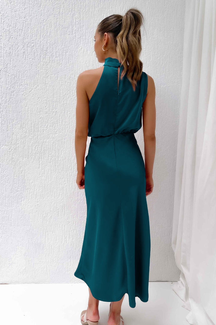 Lydia | Langes Halterneck-Kleid