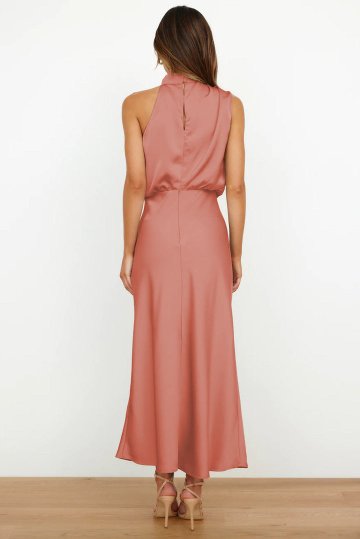 Lydia | Langes Halterneck-Kleid