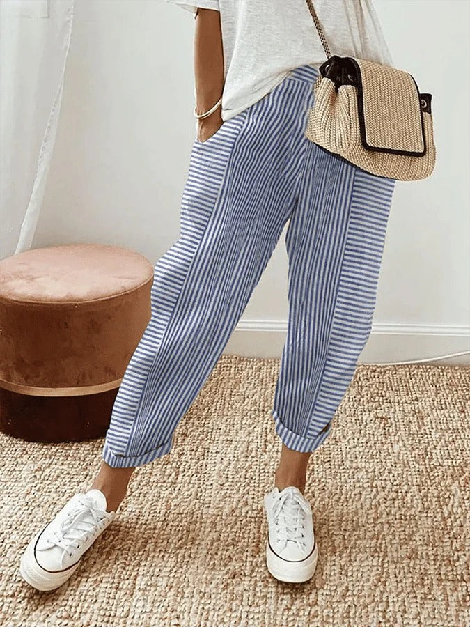 Hanna™ – Classic Striped Trousers