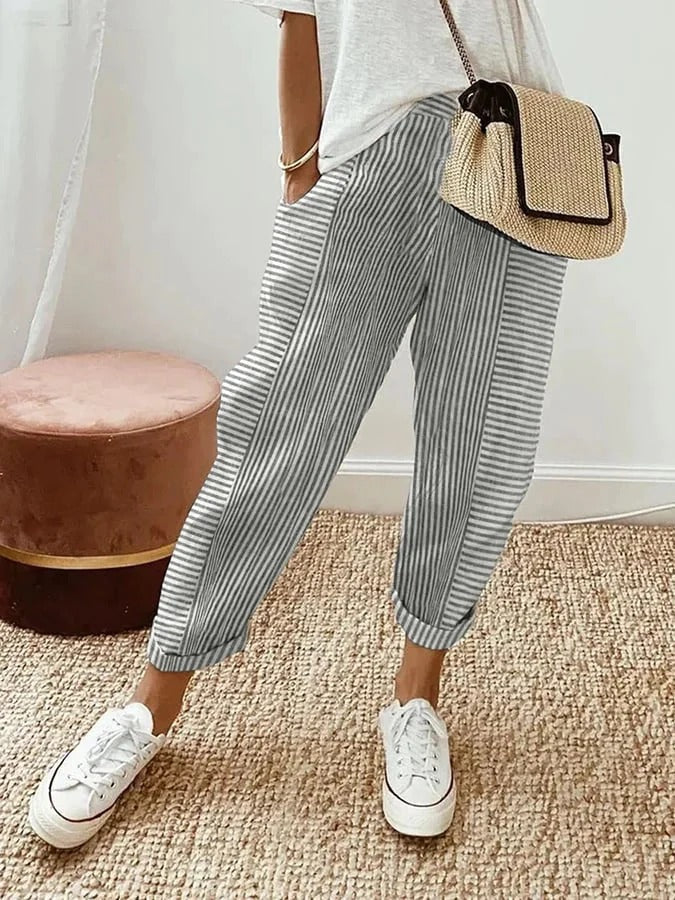 Hanna™ – Classic Striped Trousers