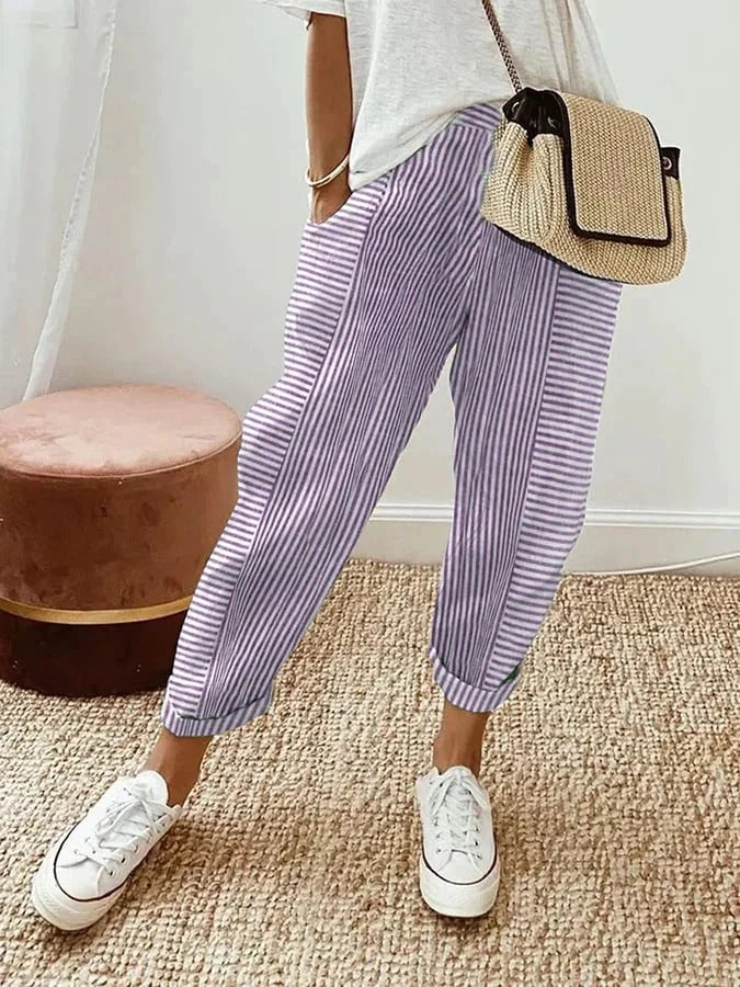 Hanna™ – Classic Striped Trousers