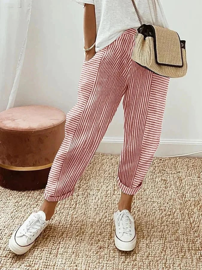 Hanna™ – Classic Striped Trousers