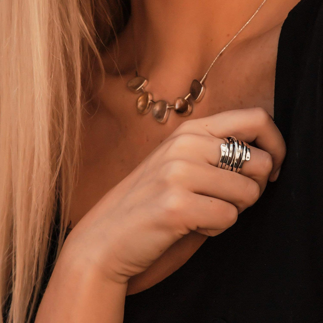 Bliss - Chunky Vintage Silver Band