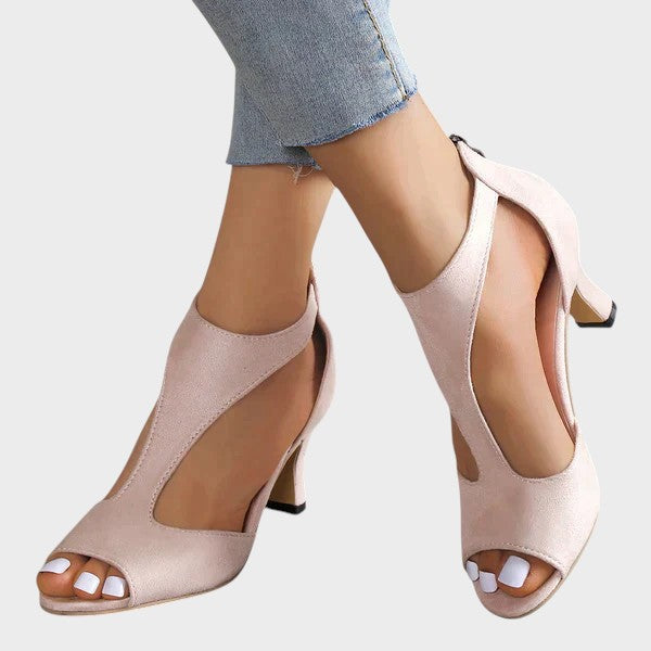 Gudrun | Stylish Peep-Toe Heels
