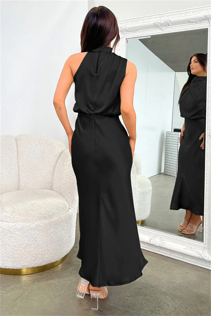 Lydia | Langes Halterneck-Kleid