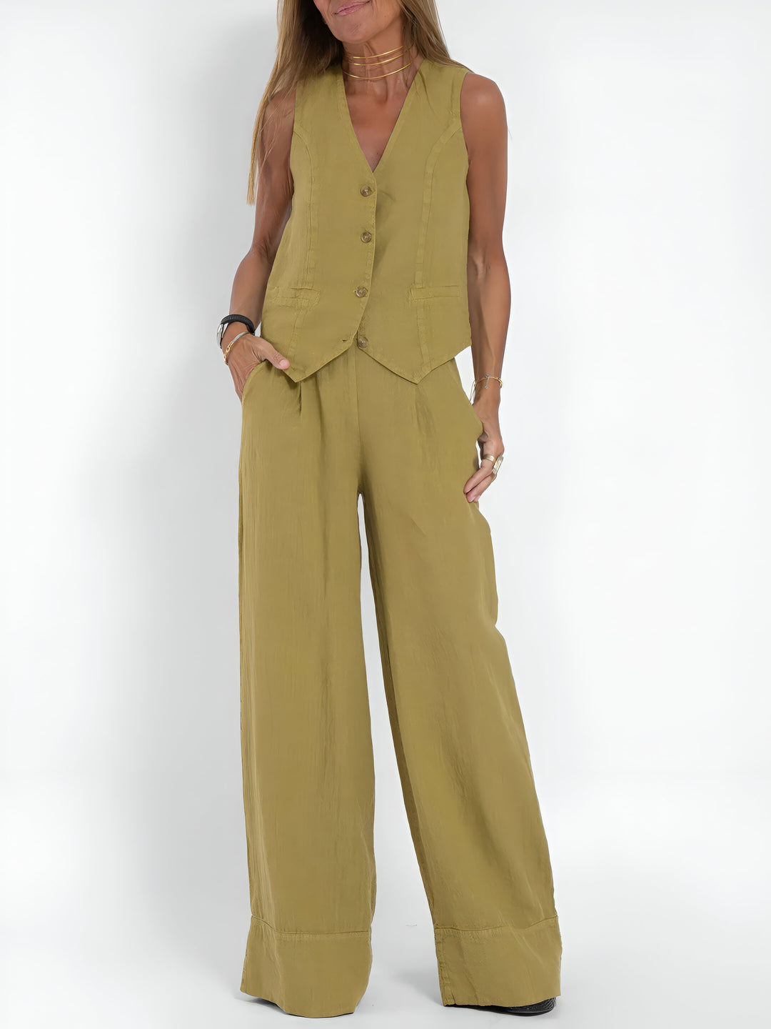 MARTINA | Stylish Women's Top with Complimentary Matching Pants