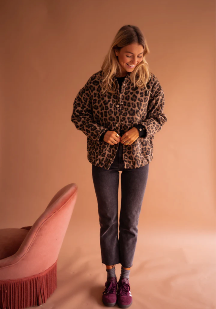 LEONA™ | Leopard-Bomberjacke