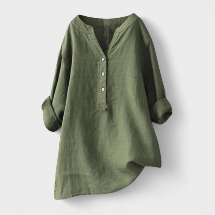 CATHRINE | Linen Shirt with Buttons