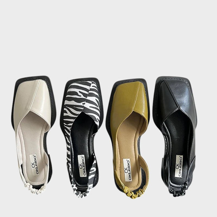 Lea™ | Slingback Sandals with Square Toe