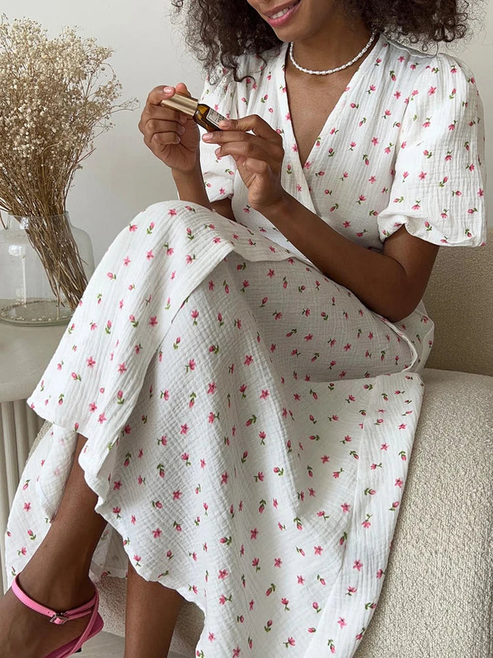 Wendy - Floral Wrap Dress