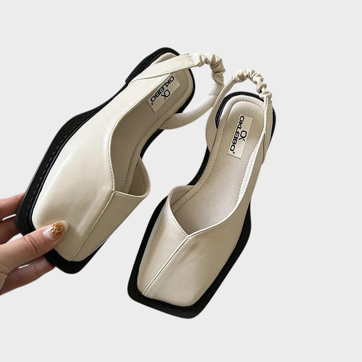 Lea™ | Slingback Sandals with Square Toe