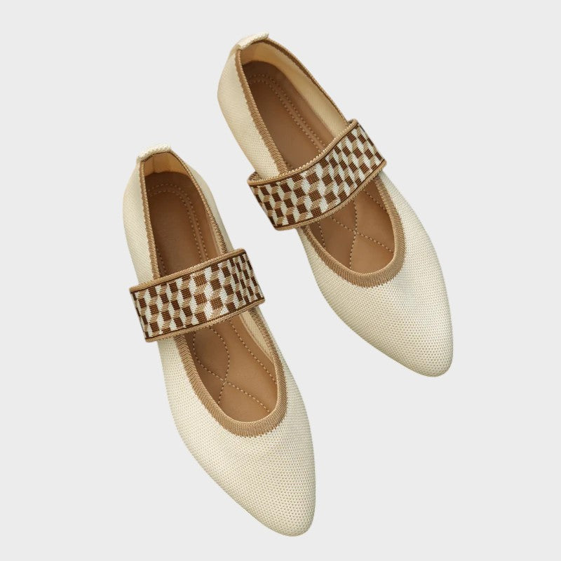 Augusta | Stylish and Comfortable Turned Strap Flats
