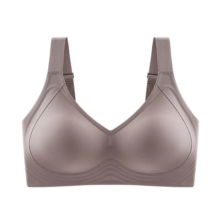 Women's Plus Size Wireless Push-Up Bra - Seamless Thin Cup Bralette, Stylish Brassiere Available in Sizes M-6XL