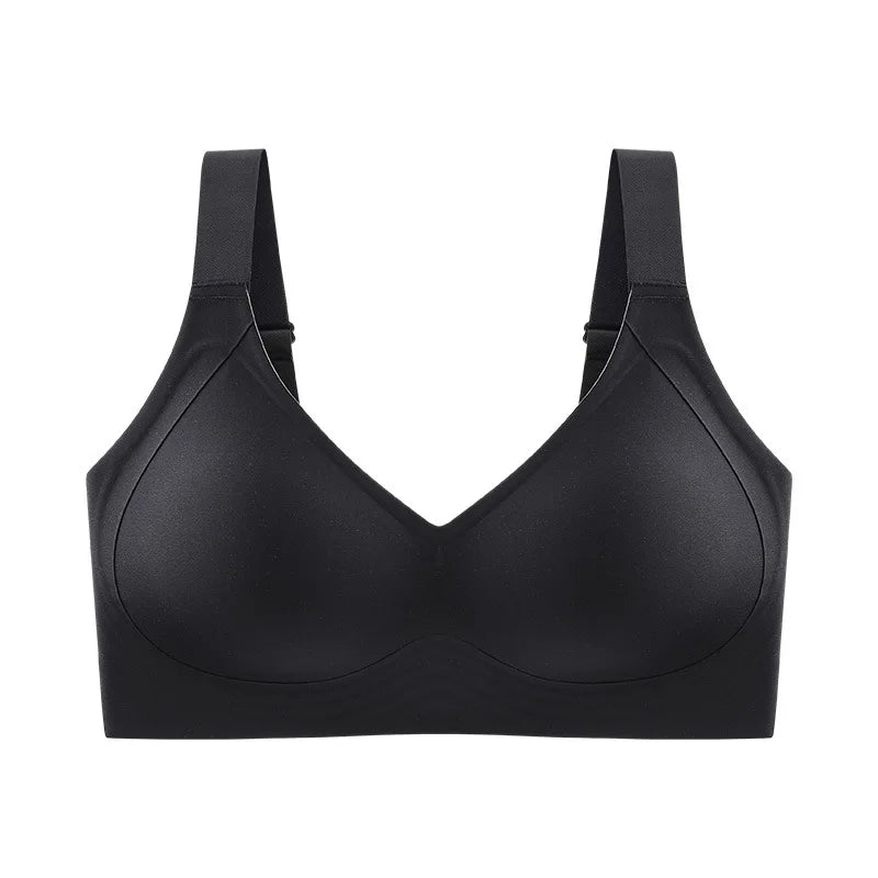 Women's Plus Size Wireless Push-Up Bra - Seamless Thin Cup Bralette, Stylish Brassiere Available in Sizes M-6XL