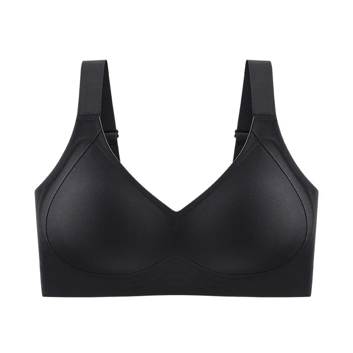 Women's Plus Size Wireless Push-Up Bra - Seamless Thin Cup Bralette, Stylish Brassiere Available in Sizes M-6XL