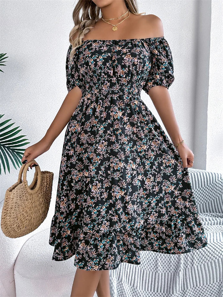 Millie - Waisted Floral Dress