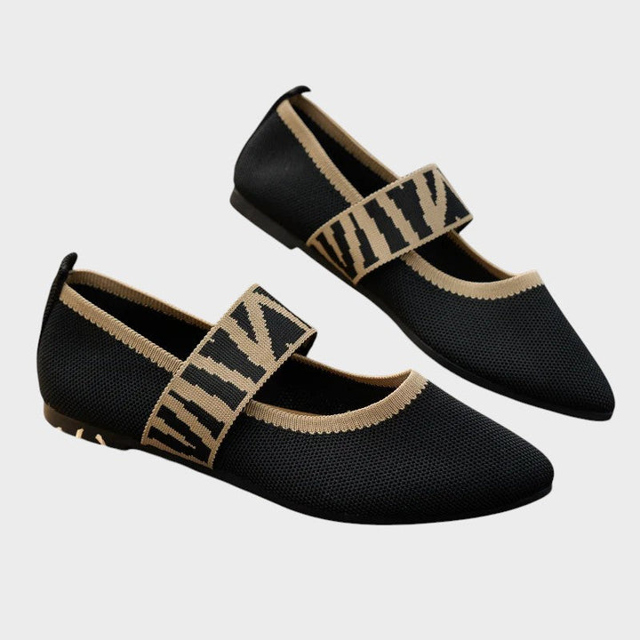 Augusta | Stylish and Comfortable Turned Strap Flats