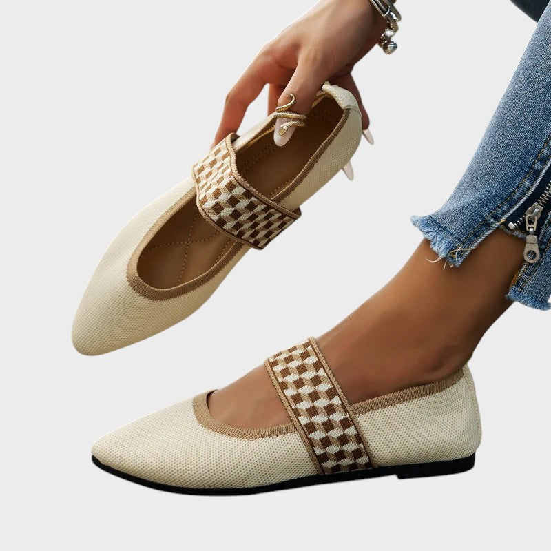 Augusta | Stylish and Comfortable Turned Strap Flats