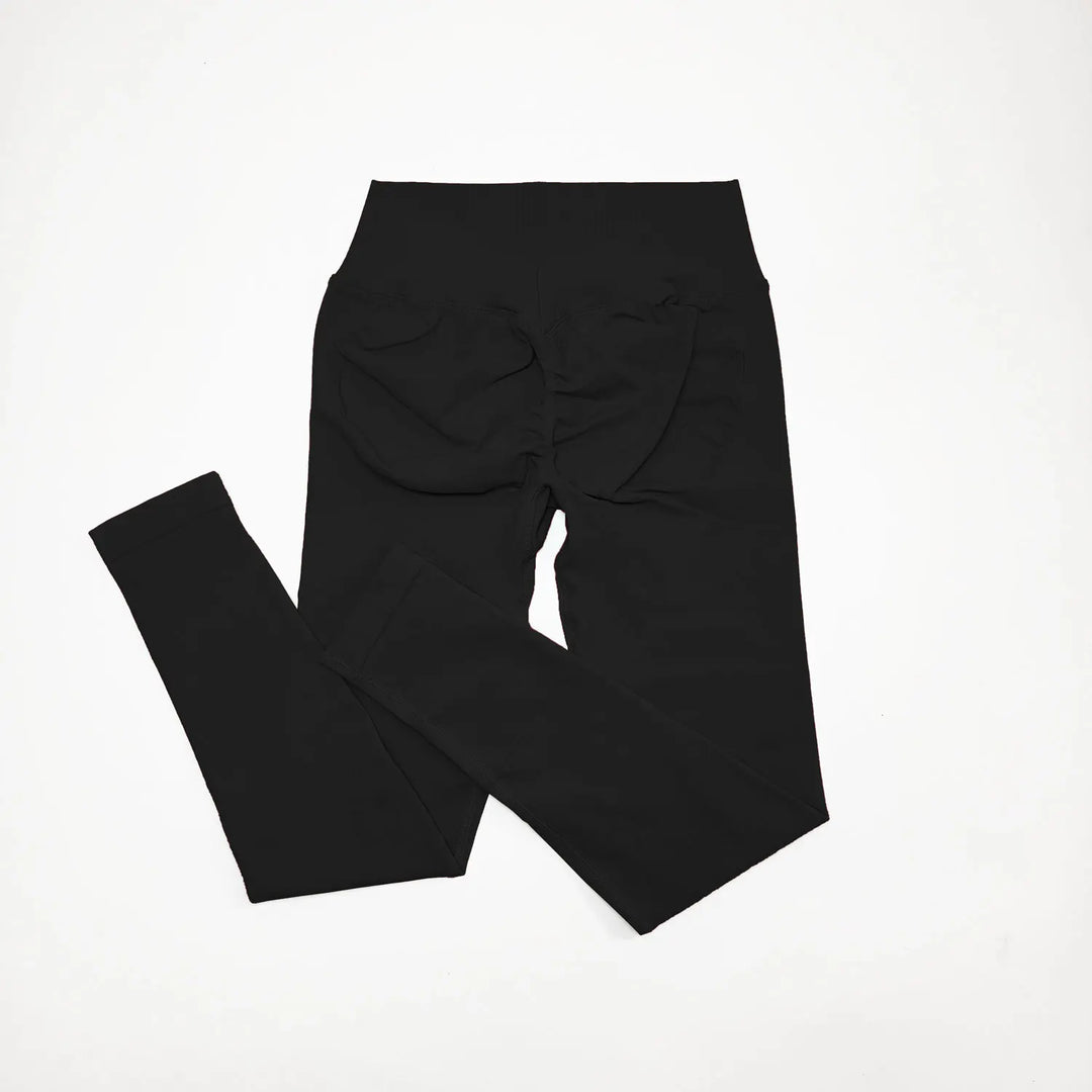 Women's Seamless Sporty Leggings - V-Waist Booty Scrunch Yoga Pants for Fitness, Gym, Running, and Workouts