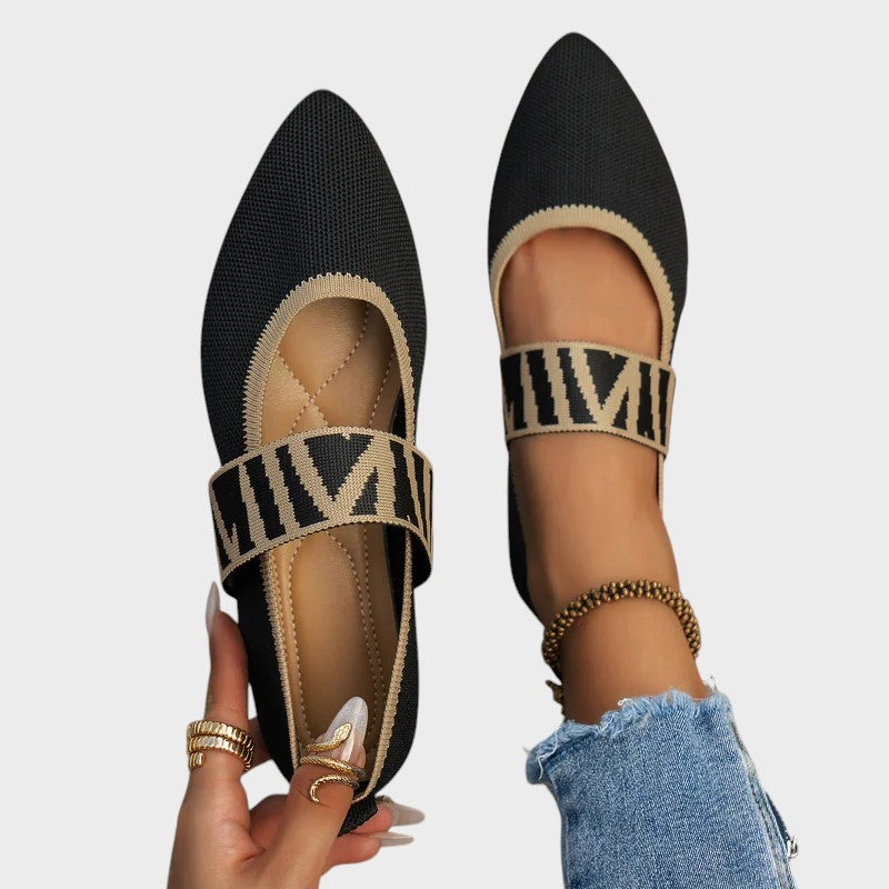 Augusta | Stylish and Comfortable Turned Strap Flats