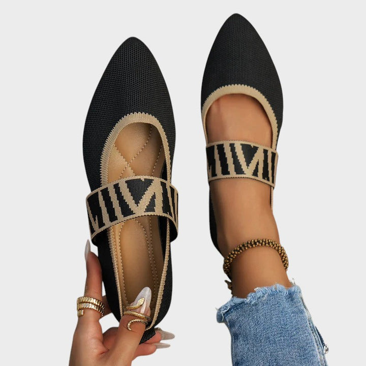 Augusta | Stylish and Comfortable Turned Strap Flats