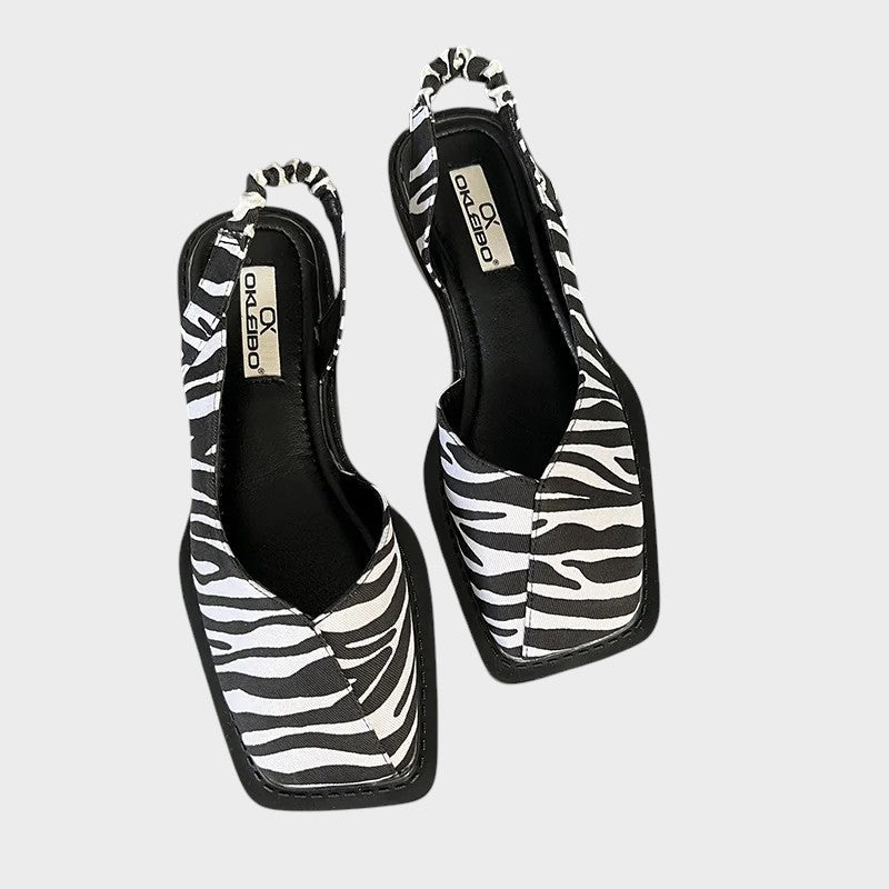 Lea™ | Slingback Sandals with Square Toe