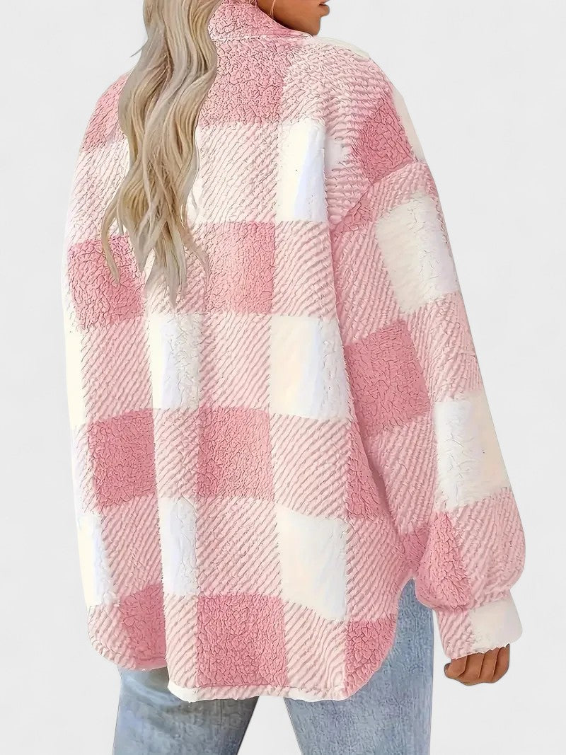 Martin | Stylish Checked Fleece Jacket