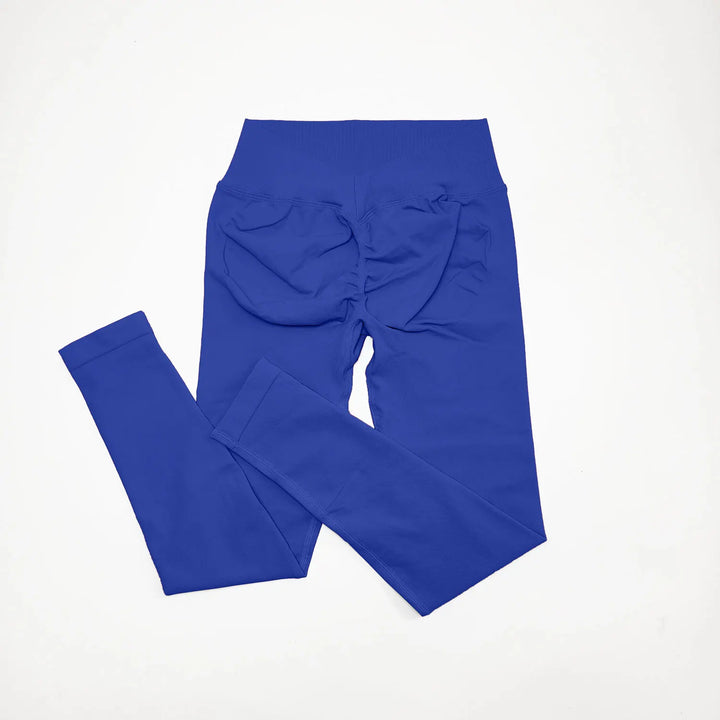 Women's Seamless Sporty Leggings - V-Waist Booty Scrunch Yoga Pants for Fitness, Gym, Running, and Workouts