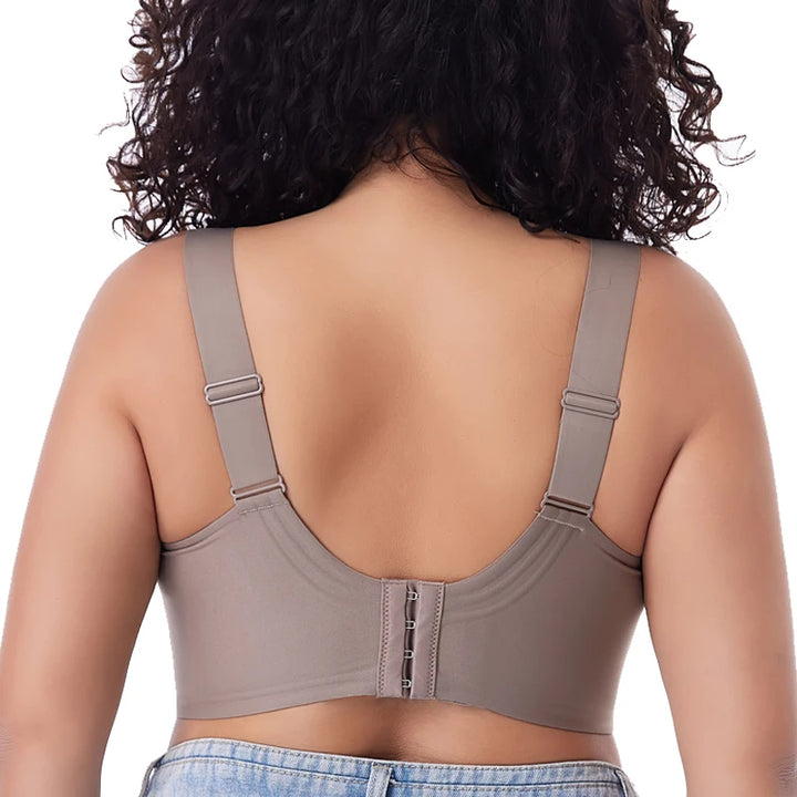 Women's Plus Size Wireless Push-Up Bra - Seamless Thin Cup Bralette, Stylish Brassiere Available in Sizes M-6XL