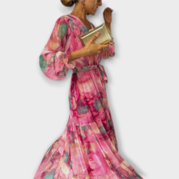Evelyn – Watercolor Dress