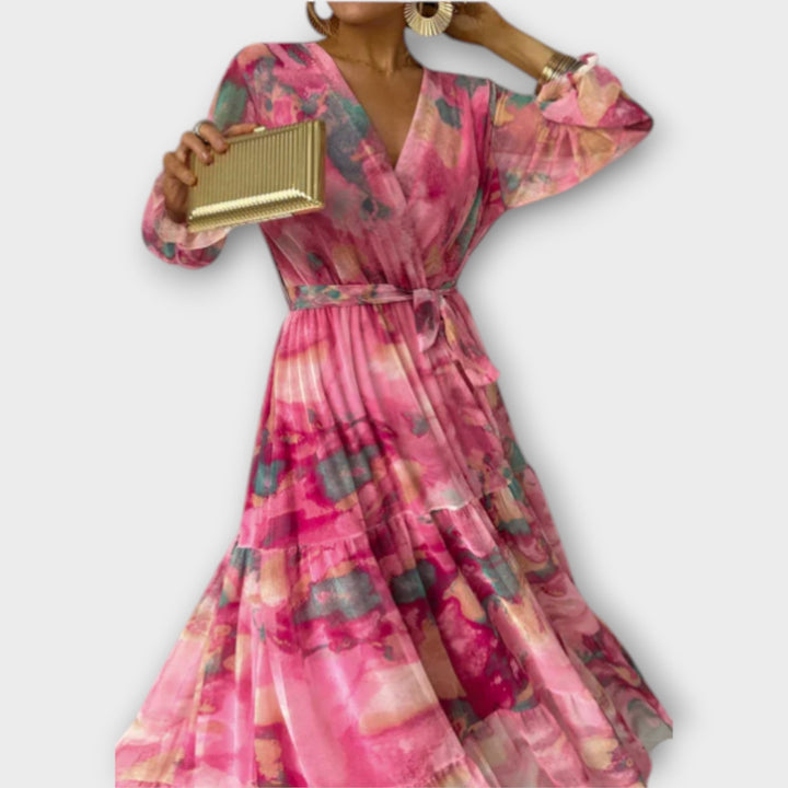 Evelyn – Watercolor Dress