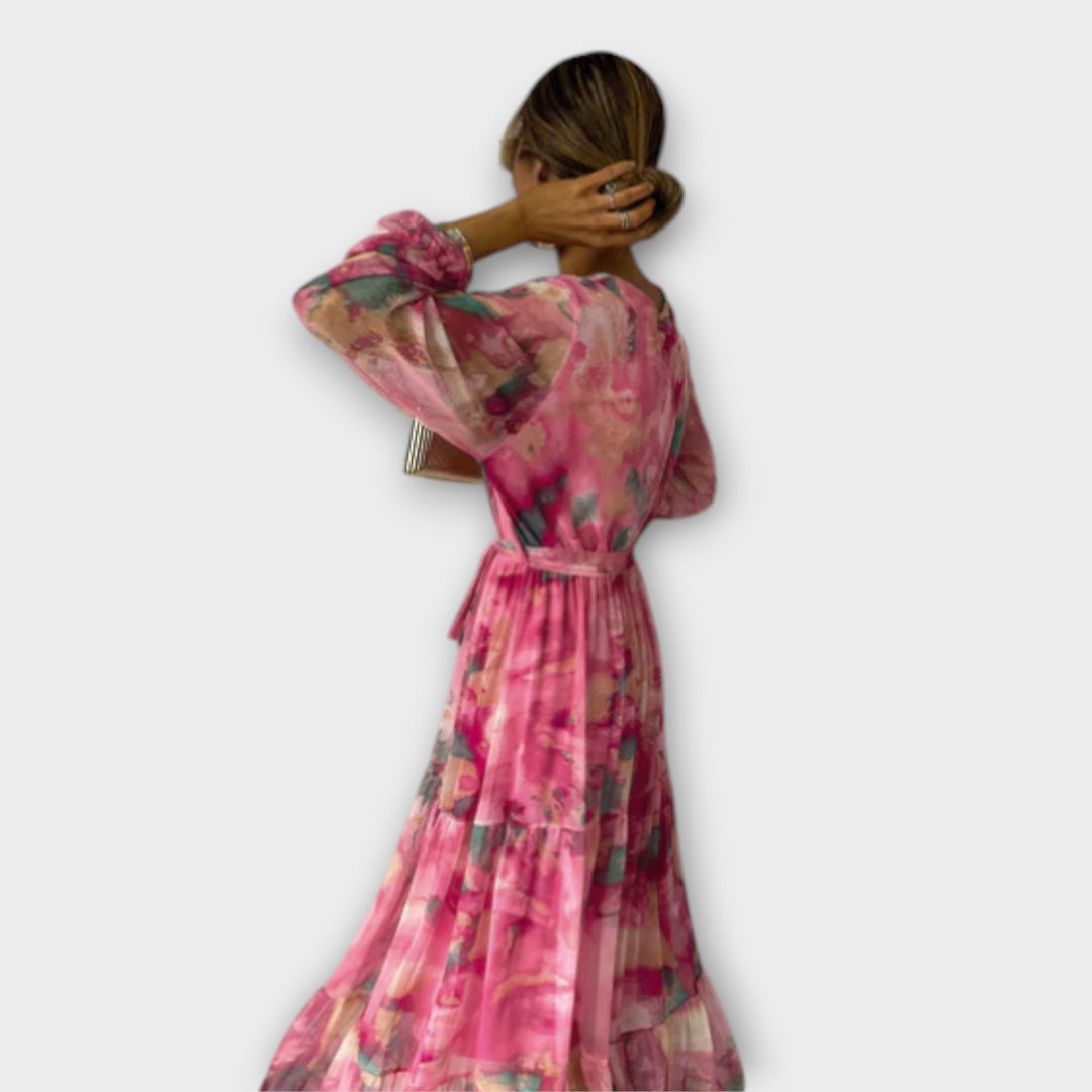 Evelyn – Watercolor Dress