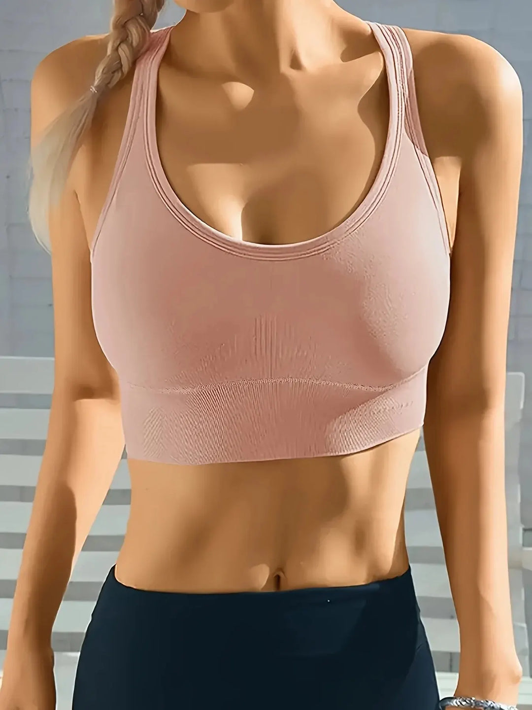 Seamless Sports Push-Up Yoga Tank Bra - Comfy & Breathable