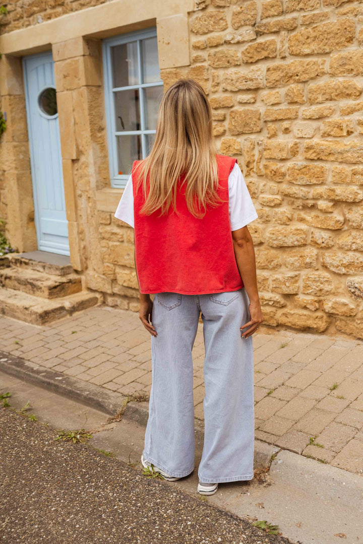 "LINA™ | DIE SOMMERWESTE" can be rewritten as "LINA™ | DIE SOMMERJACKE".