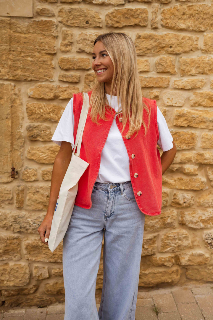 "LINA™ | DIE SOMMERWESTE" can be rewritten as "LINA™ | DIE SOMMERJACKE".