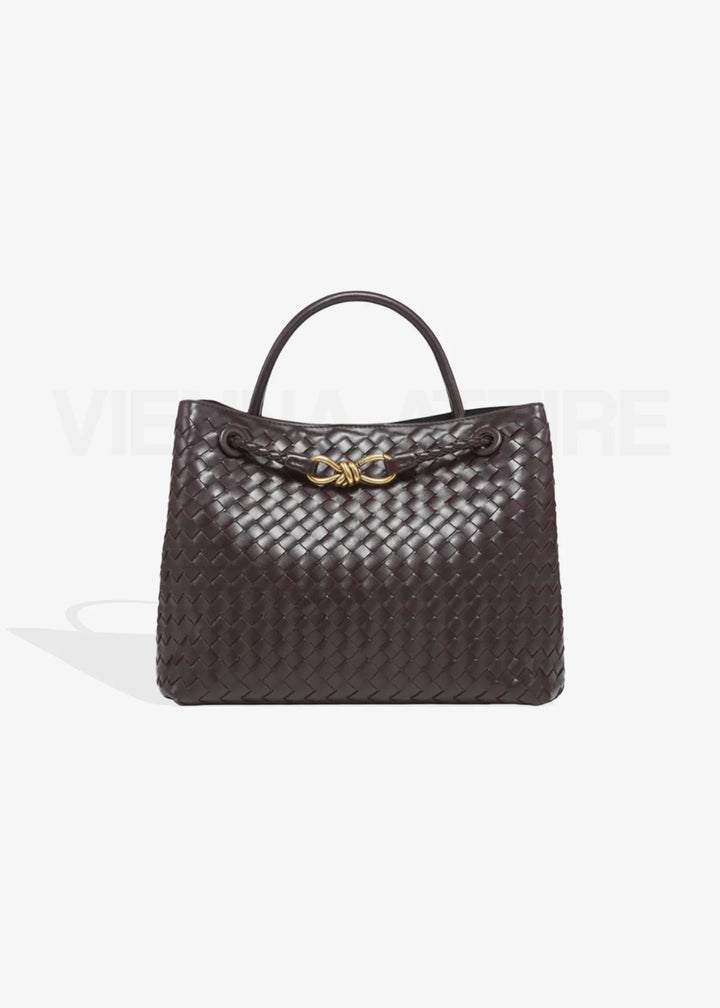 Sabine Large Bag – Large Woven Shoulder Bag with Laptop Compartment