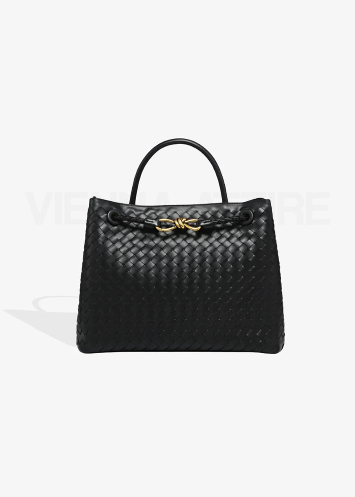 Sabine Large Bag – Large Woven Shoulder Bag with Laptop Compartment