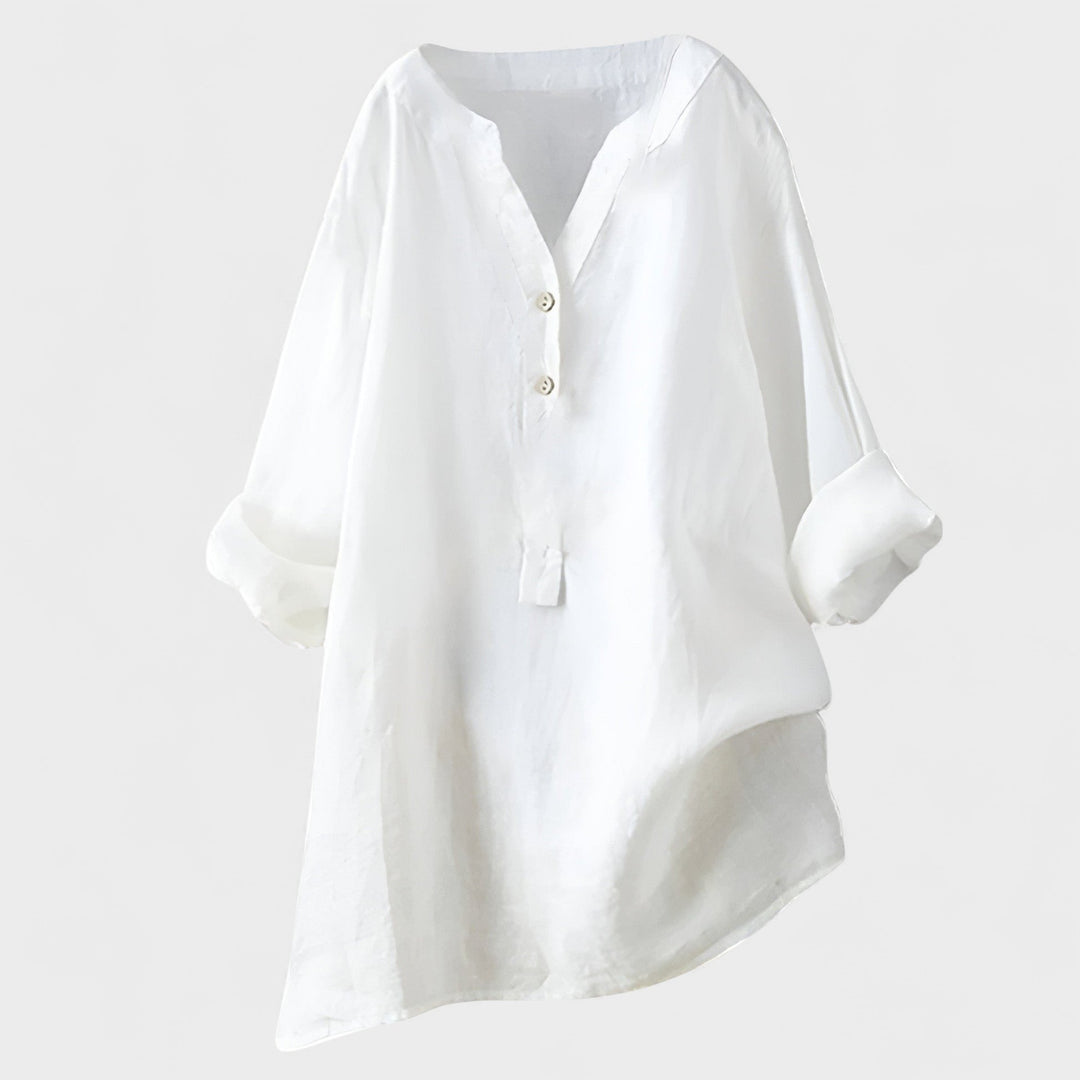 CATHRINE | Linen Shirt with Buttons