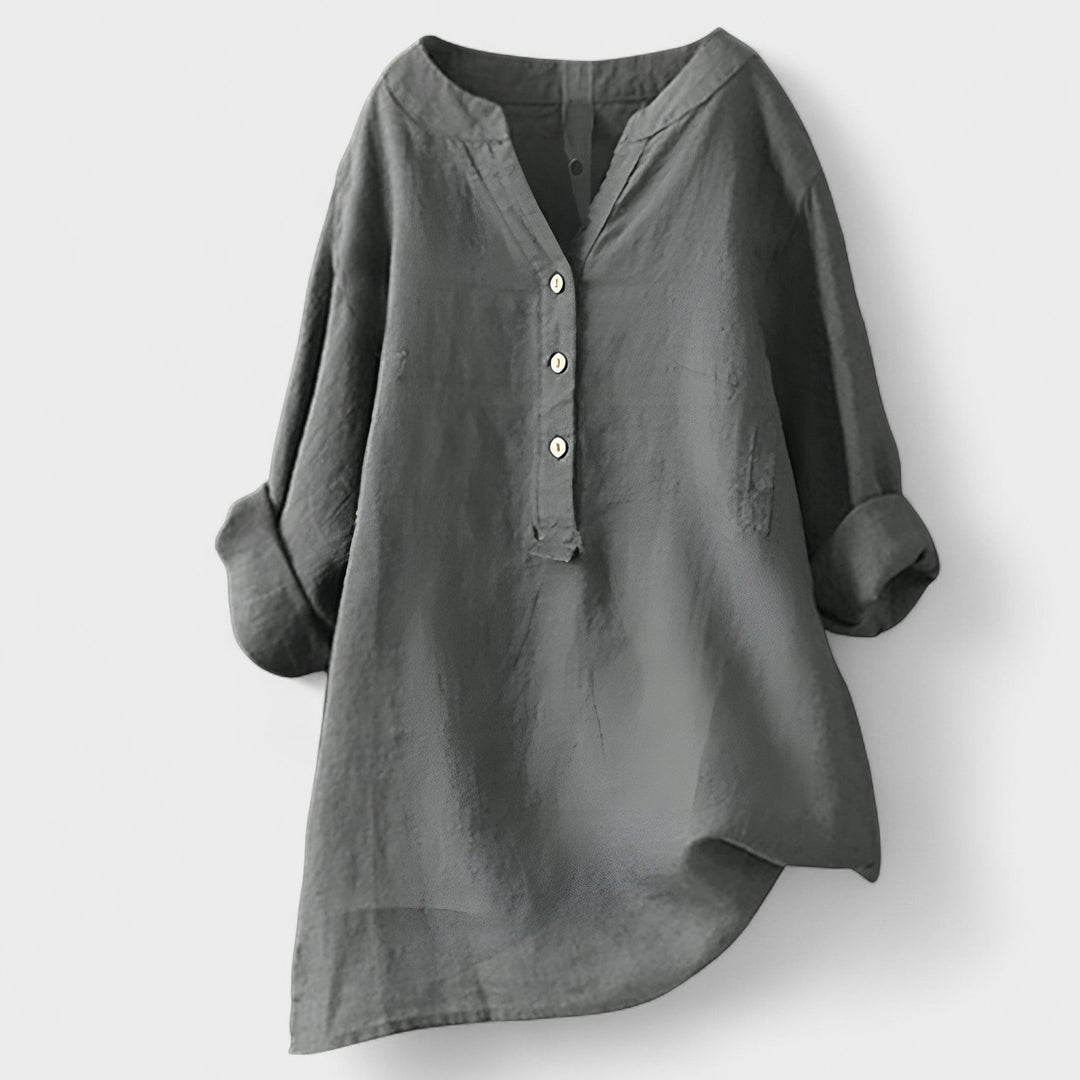 CATHRINE | Linen Shirt with Buttons