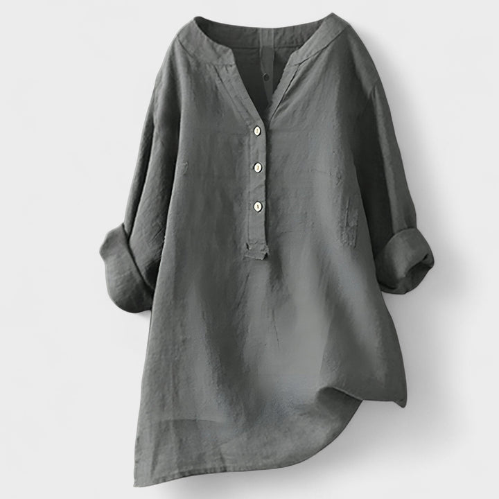 CATHRINE | Linen Shirt with Buttons